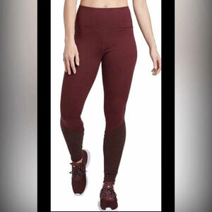JoyLab Yoga pants maroon red color size S